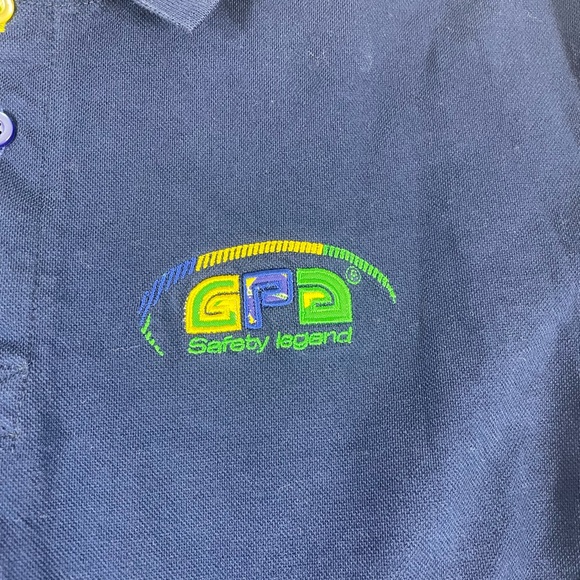 GPA Safety Legend Mens Blue Short Sleeve Polo Shirt Size M (Fit) - Picture 8 of 12